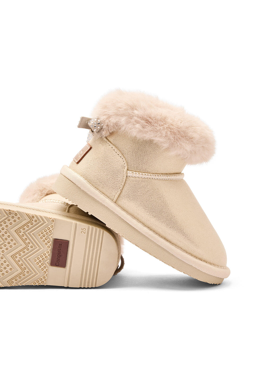 Botas de Niña Estilo Australianas con Cinturón de Pelo 4/4