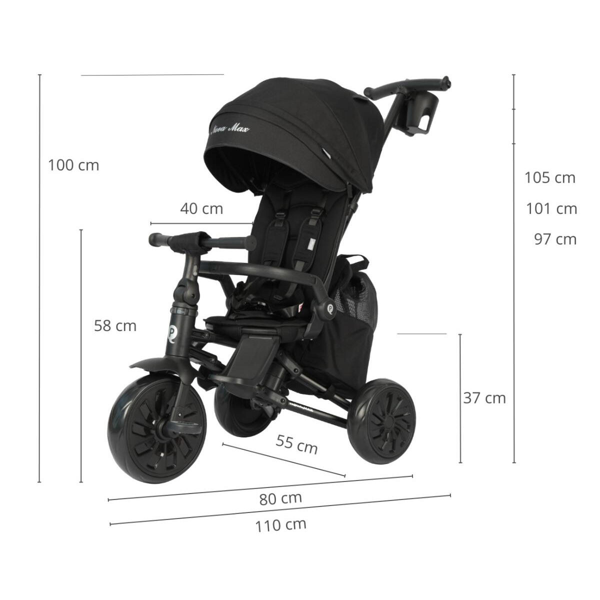 Tricycle Qplay Nova Max Noir 3/3