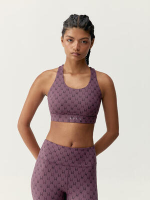 Reggiseno sportivo a sostegno medio da donna Monogram Born Living Yoga