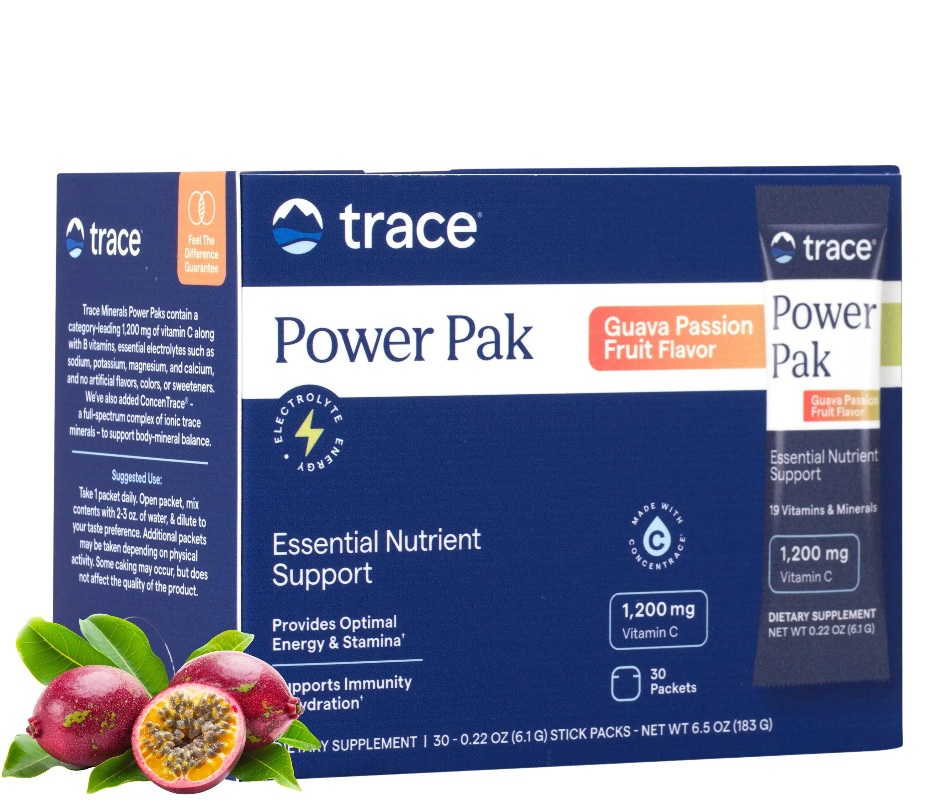 Trace Minerals-PowerPak Maracuja ízű Elektrolit ital + C-Vitamin 30 tasak,183g 2/6