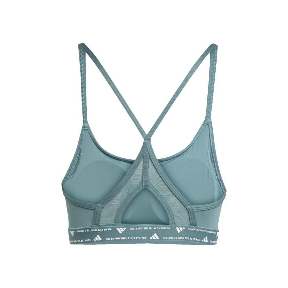Sujetador deportivo de Running Mujer Adidas Aeroreact 3Stripes Bra JW5129 Verde 4/4