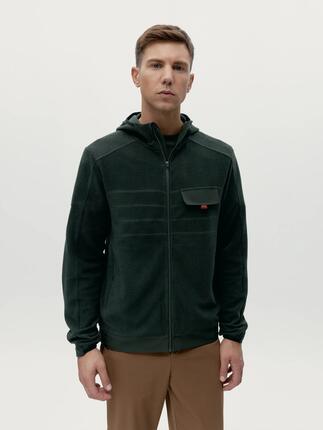 Veste de sport homme Baikal – À capuche, avec poches, tissu 4 Way Stretch
