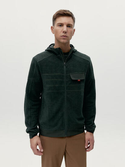Veste de sport homme Baikal – À capuche, avec poches, tissu 4 Way Stretch