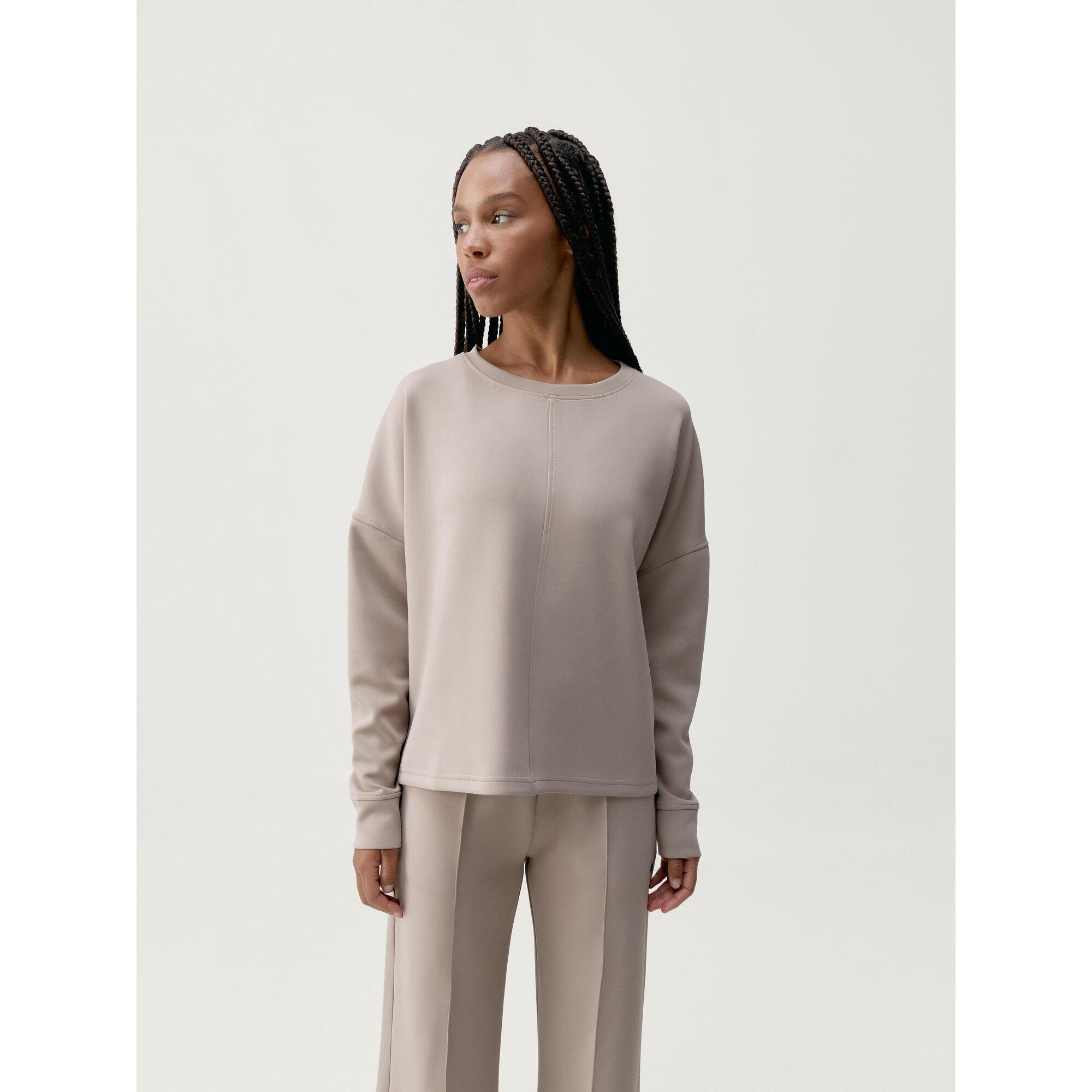 Born Living Yoga - Sweat De Sport Femme Iniya Born Living Yoga - Sweat-shirt - Beige|kaki|marron - Decathlon