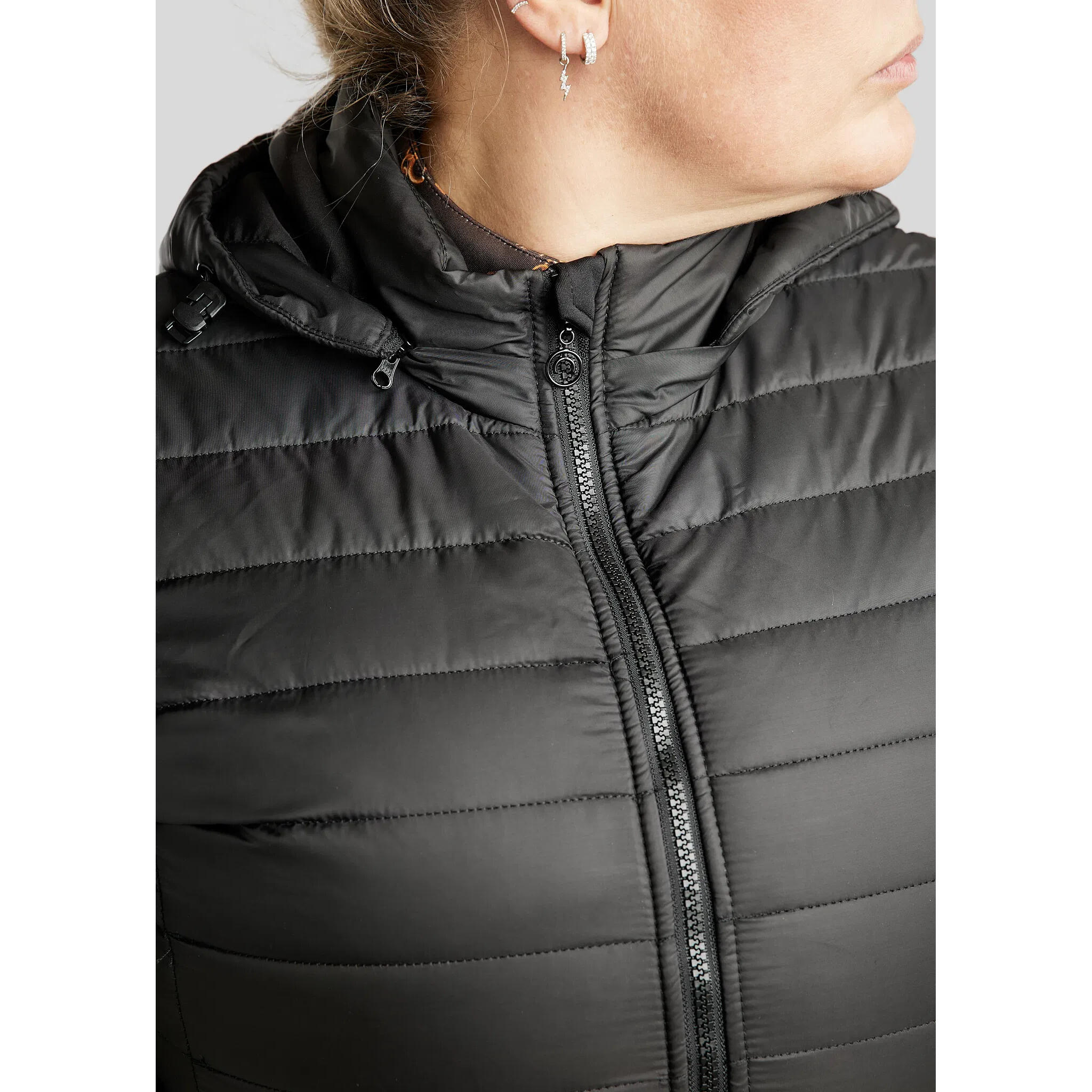 Doudoune long à capuche femme Montar Kately Curve 3/5