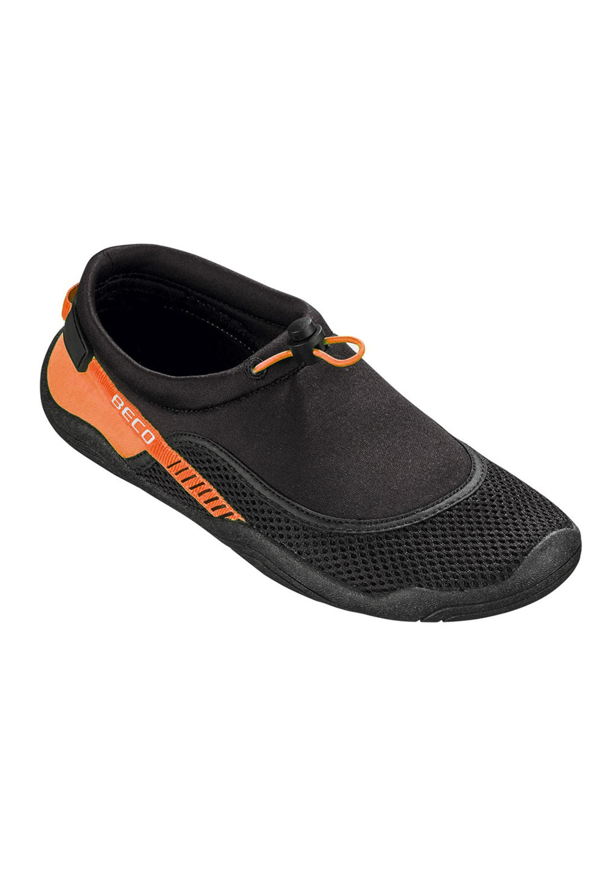 Beco Neoprene Water Shoes Beach | Black/orange 4/5