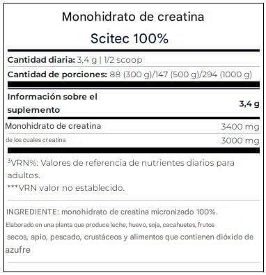 Creatina Monohidrato - 500g Scitec Nutrition 2/3
