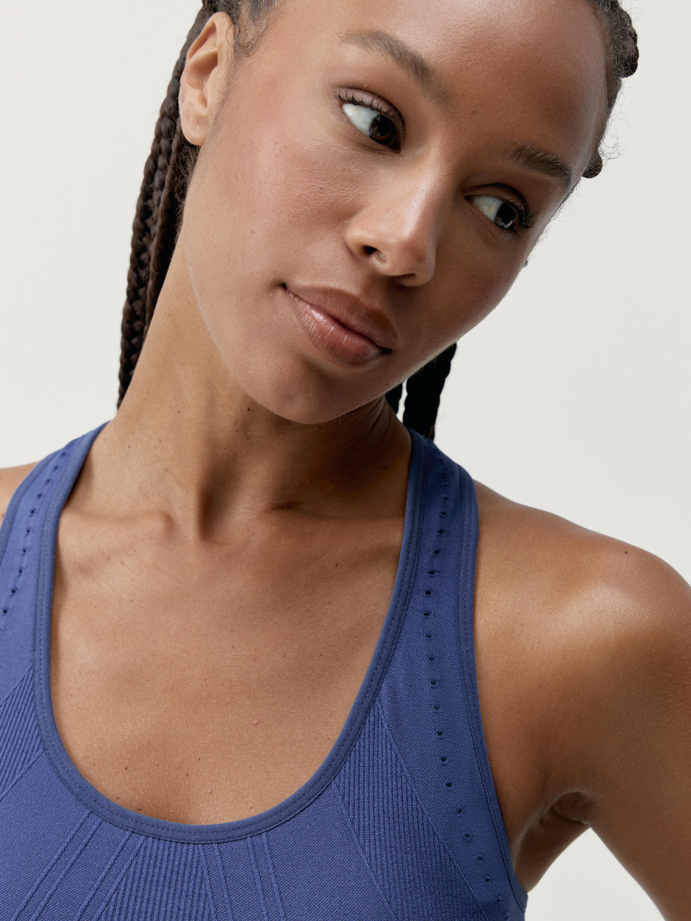 Top sportivo da donna Zina Sostegno Medio Seamless 3/6