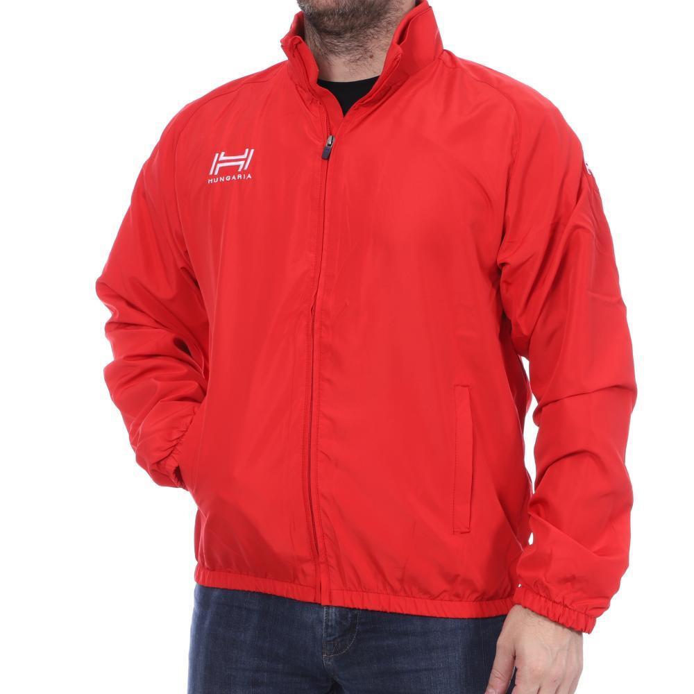 Men's Hungaria Training Premium 015 Red 1/4 Zip Windbreaker
