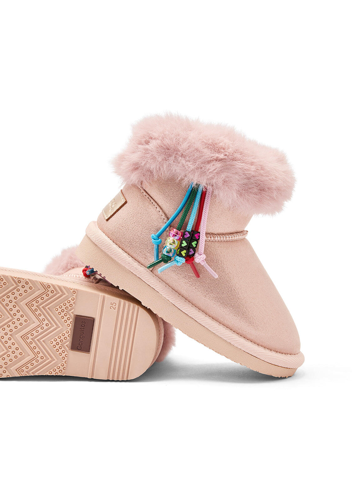 Botas de Niña Estilo Australianas Con Cuentas 4/4