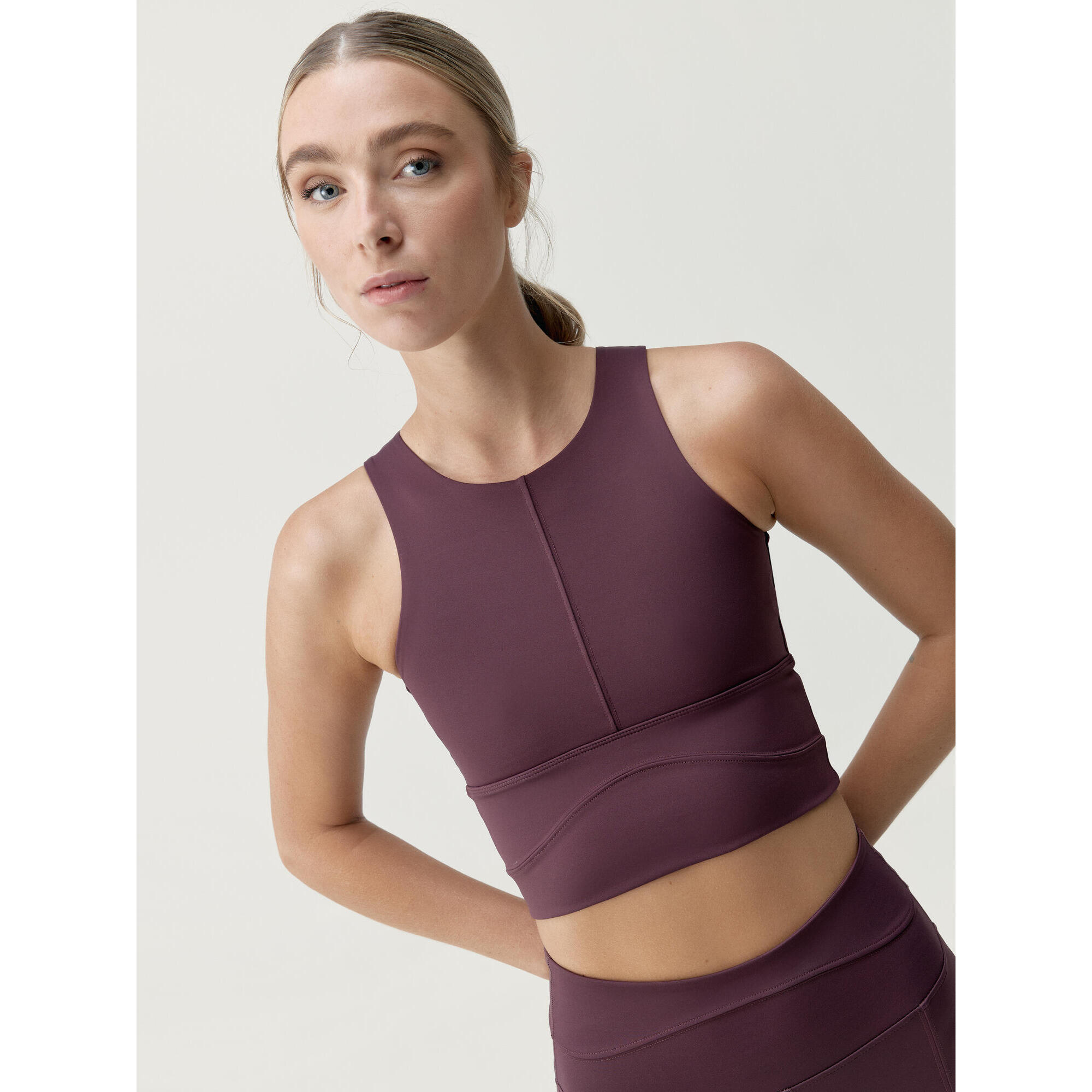 Born Living Yoga - Top De Sport Pour Femme Saori Born Living Yoga - Brassière - Rouge - 36 Xs - Decathlon