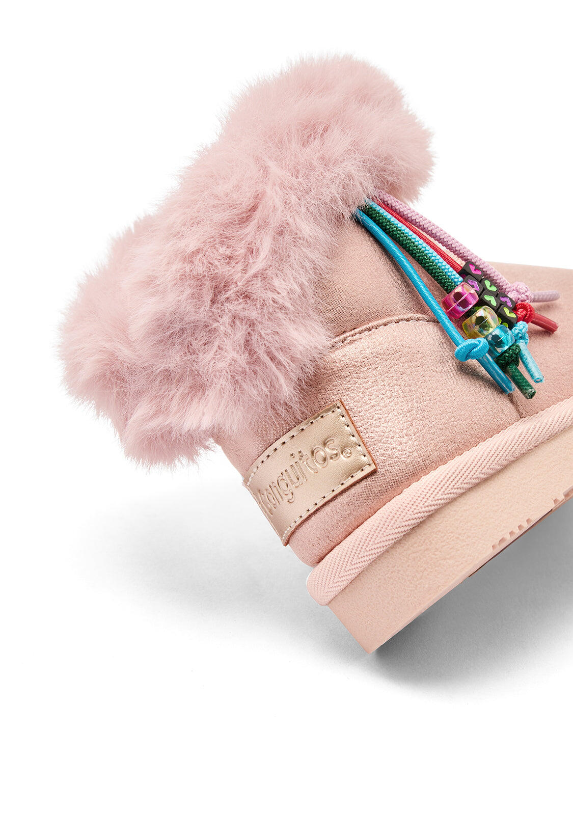 Botas de Niña Estilo Australianas Con Cuentas 3/4