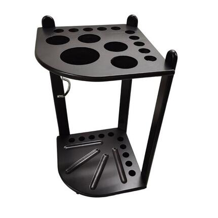 Queue-Ständer, luxuriös, 1/4-Eck, Schwarz-Eiche