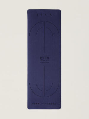 Yogamat mat wave 6 mm antislip microvezel touch oprolbaar