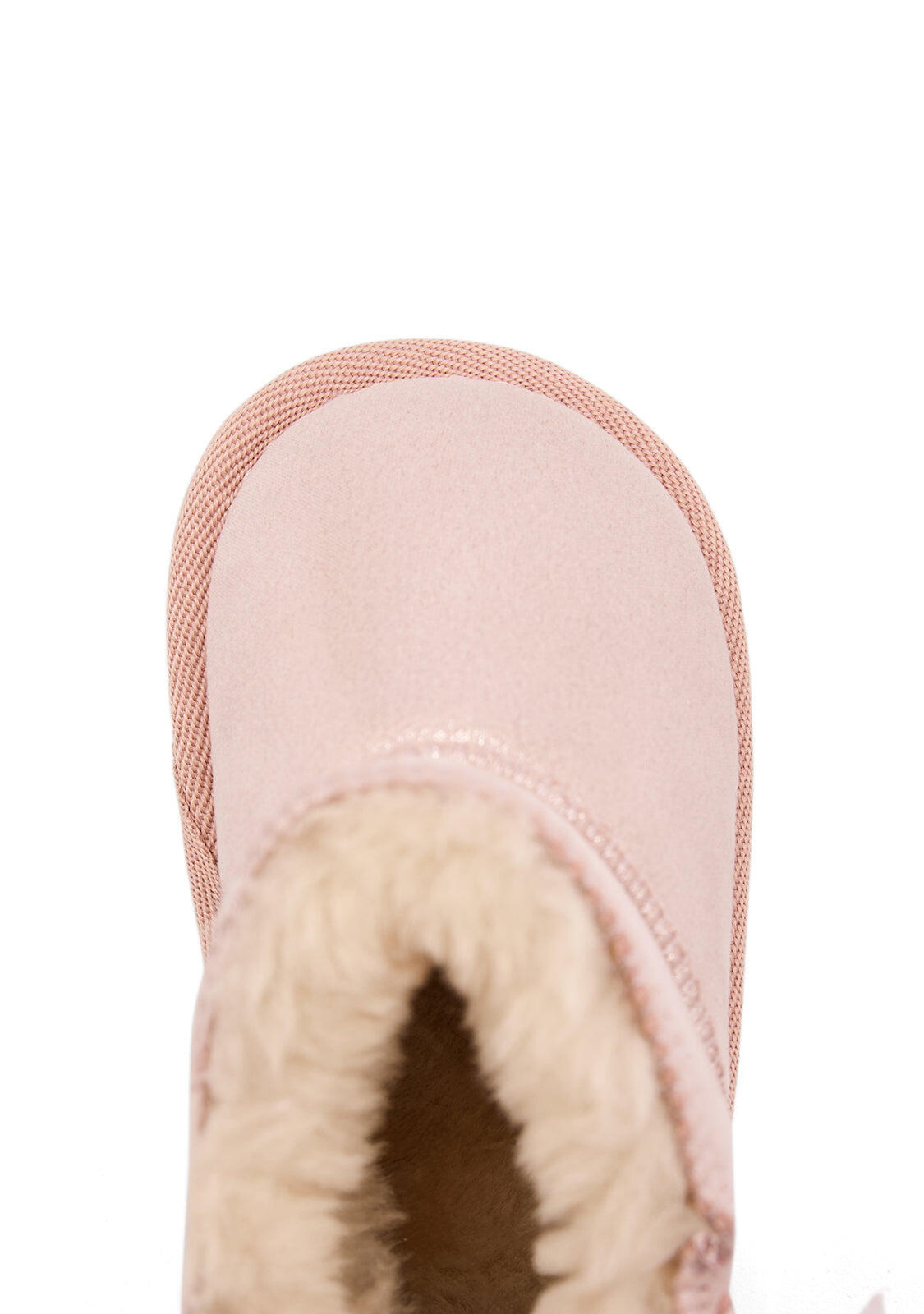 Botas de Bebés Diseño Respetuoso con Lazo Rosa 4/4