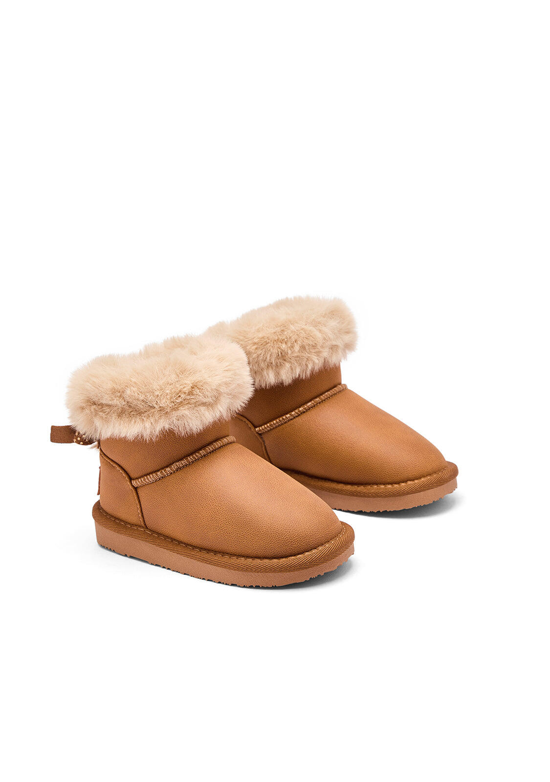Botas de Niña Estilo Australianas Cinturón de Pelo 2/4