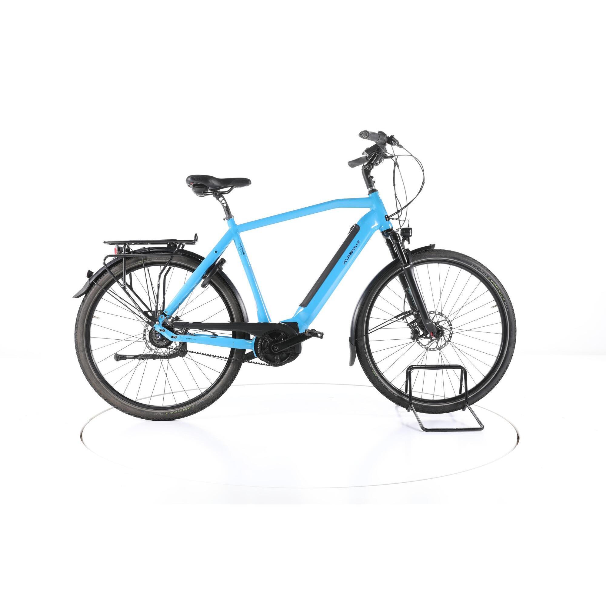 Velo De Ville - Reconditionné - Velo De Ville Aeb 490 City Vélo Électrique - Bon - Vélo Ville - Bleu - 60 - Decathlon