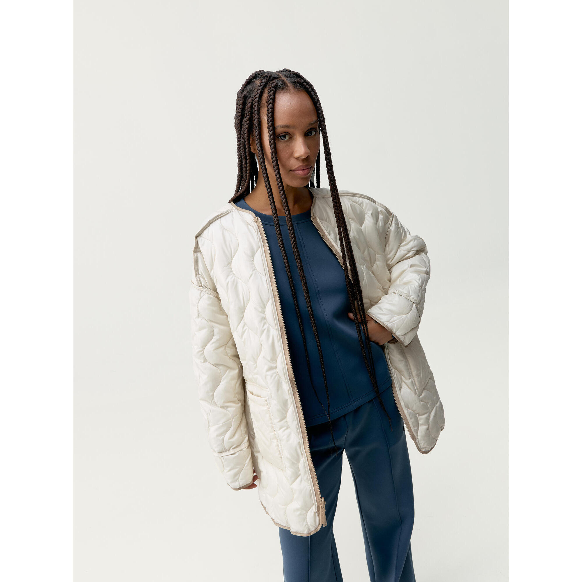 Born Living Yoga - Veste De Sport Pour Femme Yasu Born Living Yoga - Veste - Beige - Decathlon