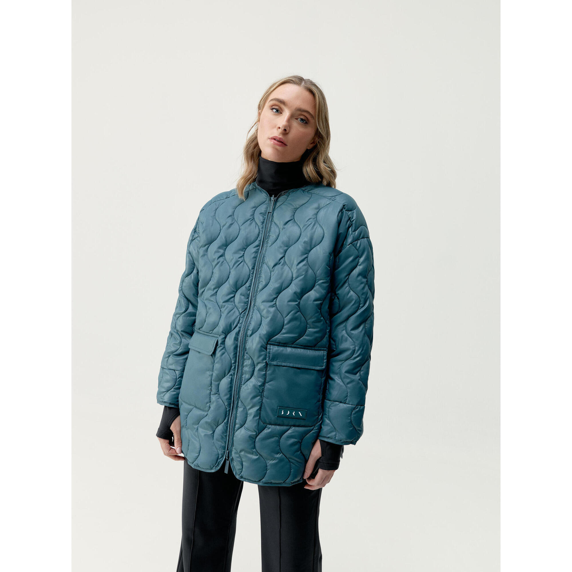 Born Living Yoga - Veste De Sport Pour Femme Yasu Born Living Yoga - Veste - Bleu|gris - Decathlon