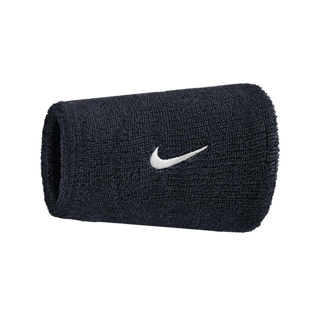 Classic Swoosh Double Wide Sweatband (Black/White)