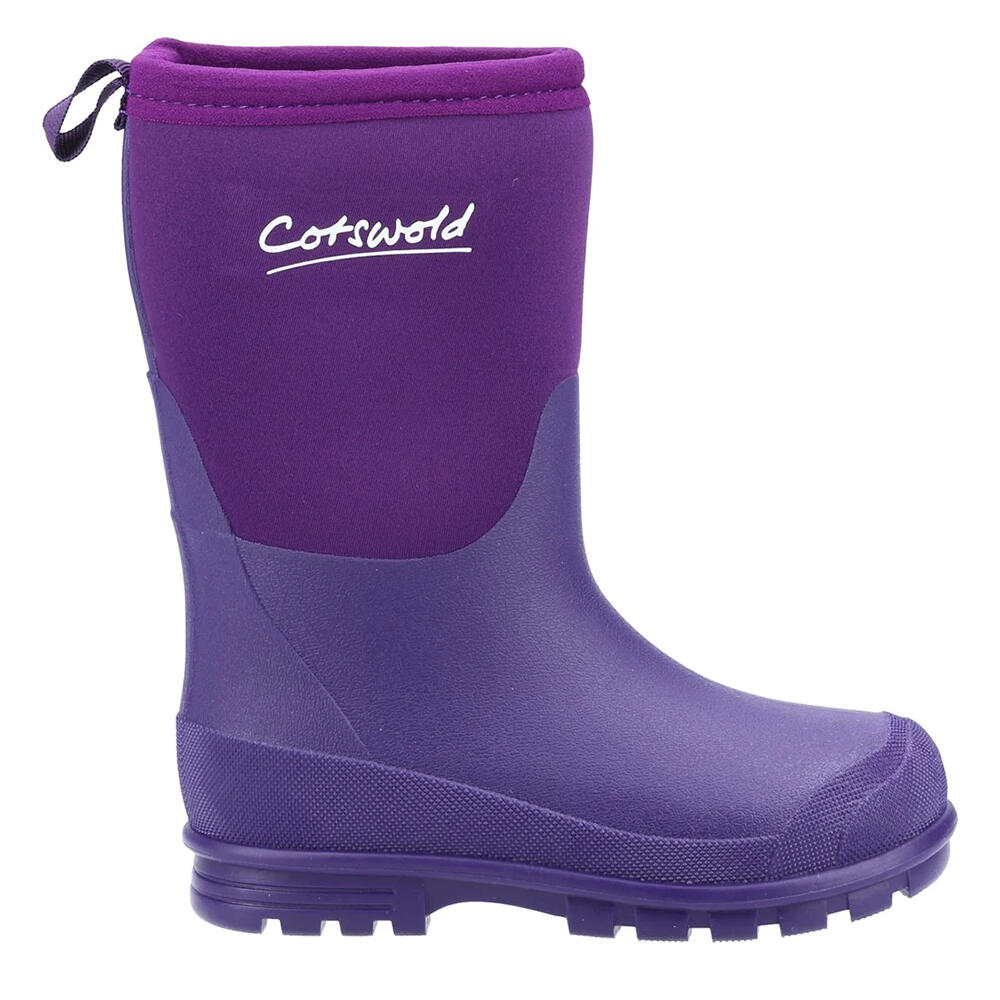 "Hilly" Gummistiefel für , Neopren Kinder Violett 3/5
