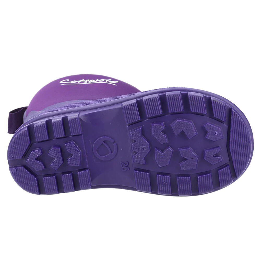 "Hilly" Gummistiefel für , Neopren Kinder Violett 4/5