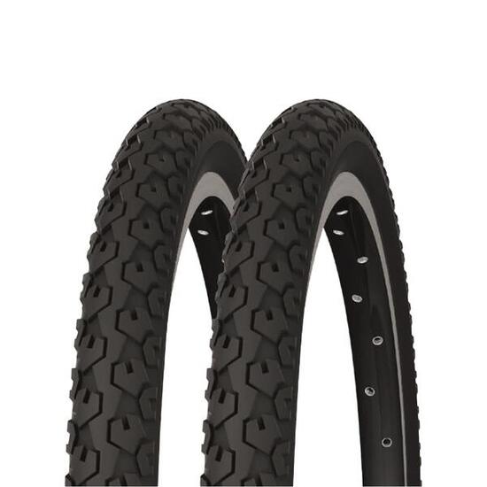 Lot de deux Pneus VTT 24" COUNTRY'J GW noir Tringles rigides Access Line