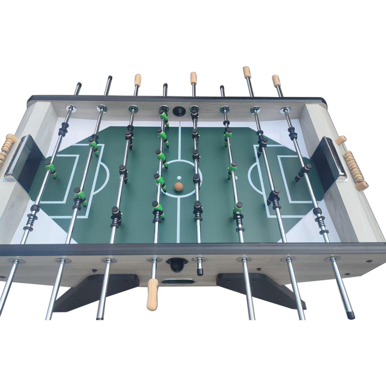 Retro voetbaltafel Winner Oak met houten spelers 3/4