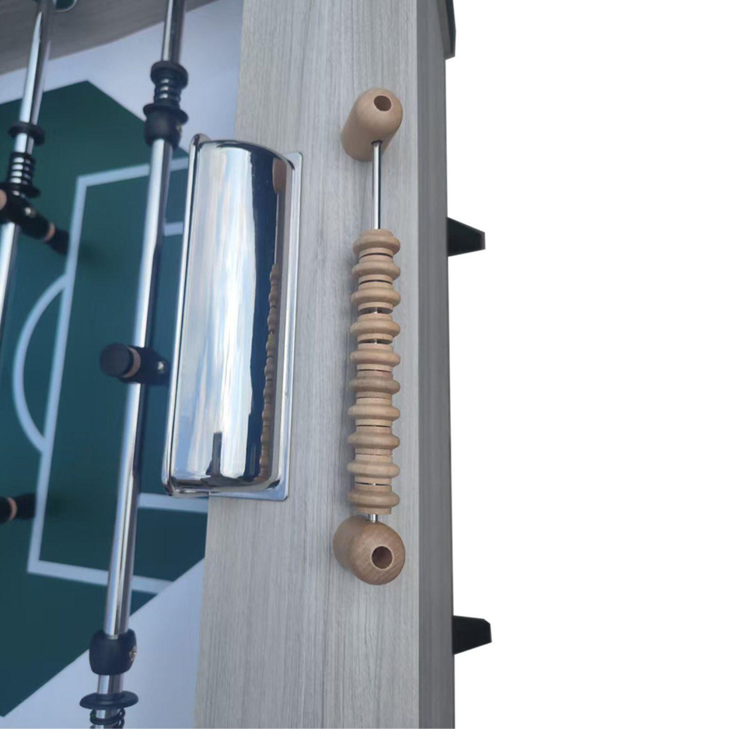 Retro voetbaltafel Winner Oak met houten spelers 4/4