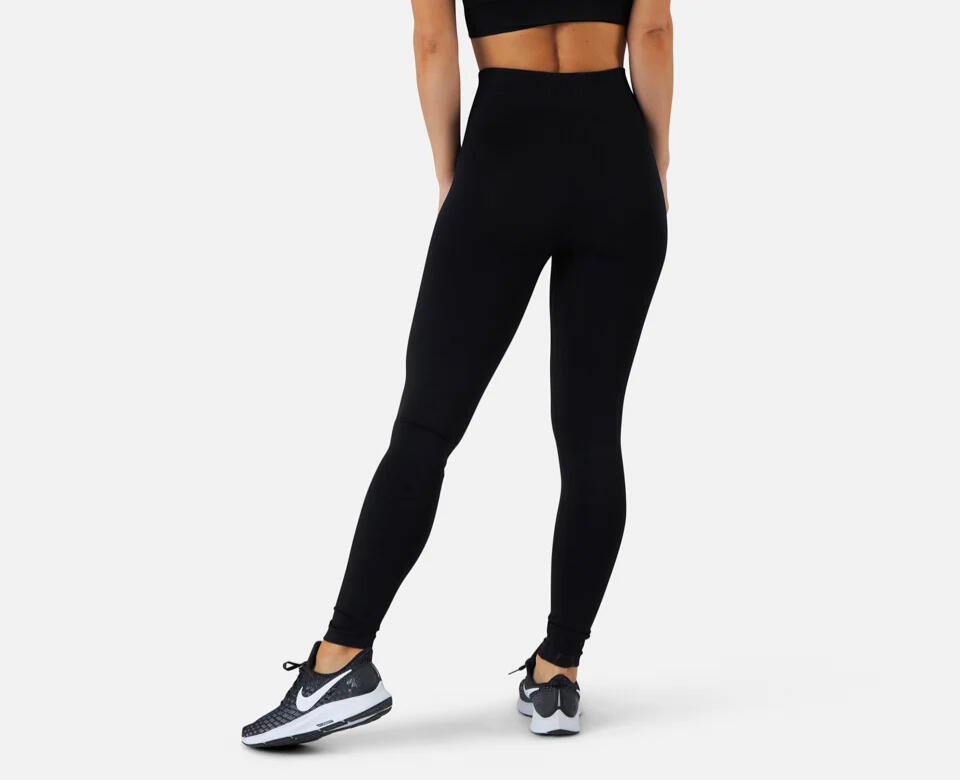 Sportlegging dames high waist zwart DOMYOS