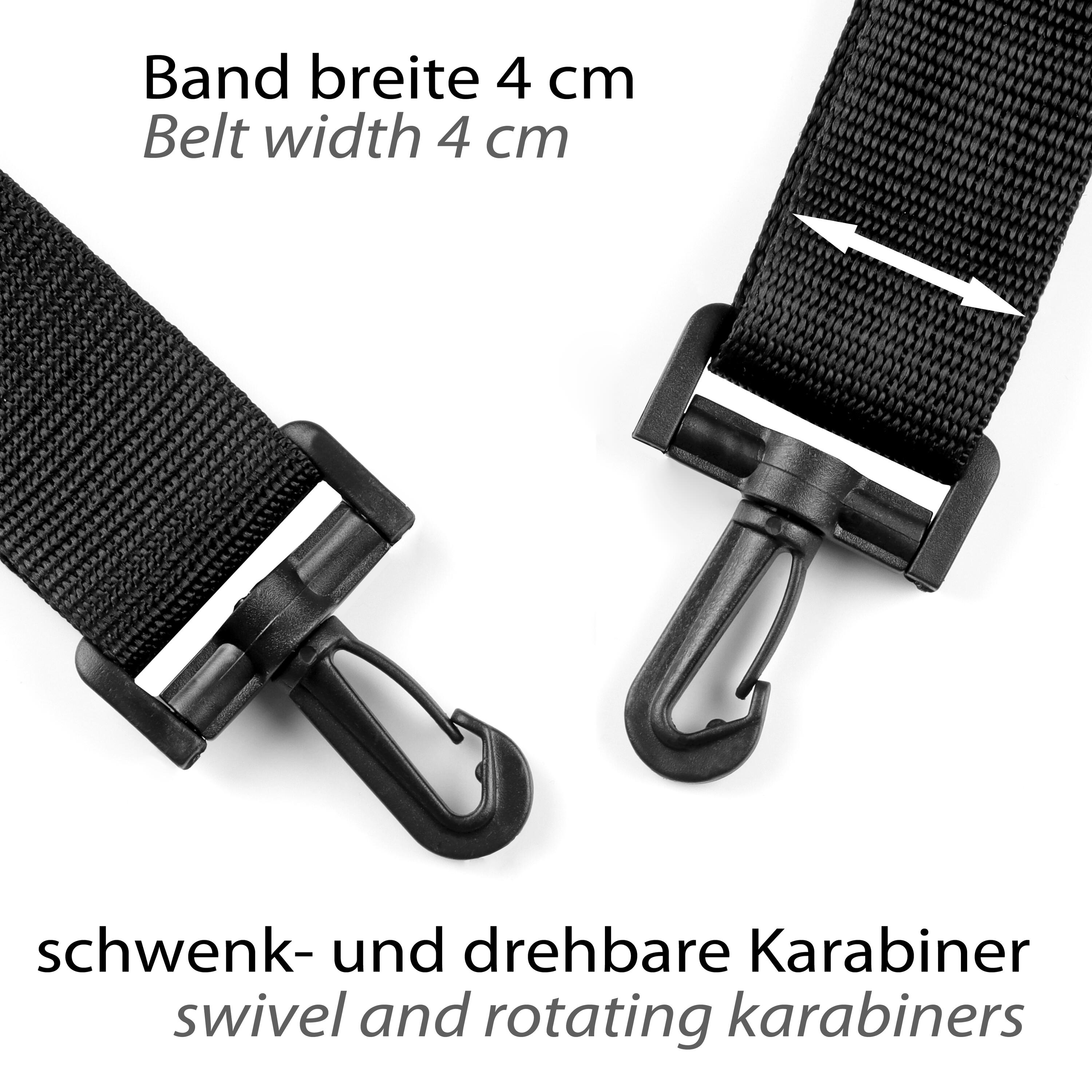 Ersatz Schultergurt Universal, Verstellbar & Gepolstert, Schwarz 2/5