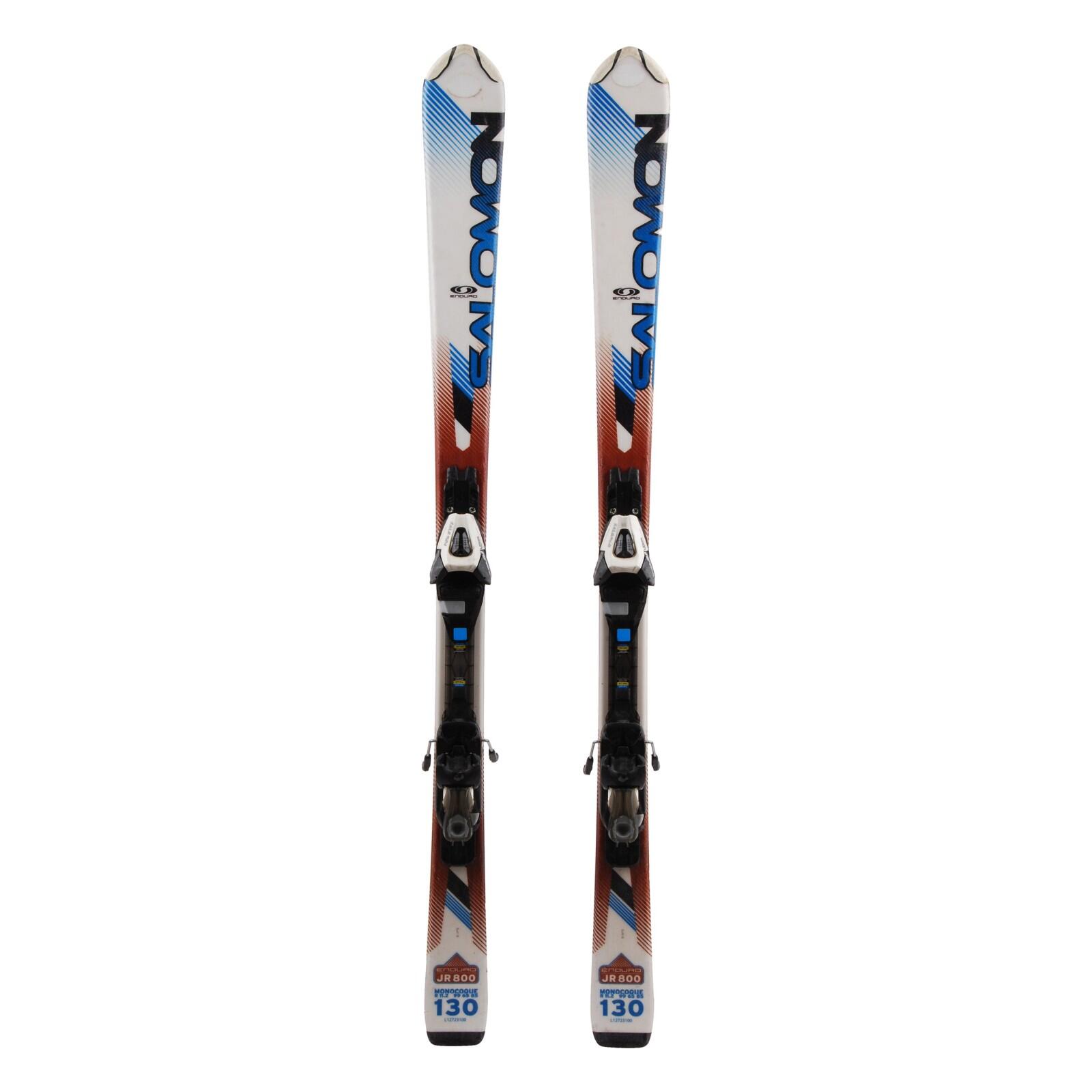 RECONDITIONNE - Ski Junior Salomon Enduro Jr 800 + Fixations - BON 1/4