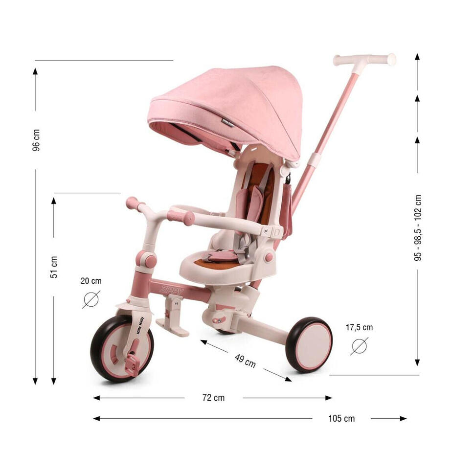 Milly Mally Rowerek Trójkołowy Zippy