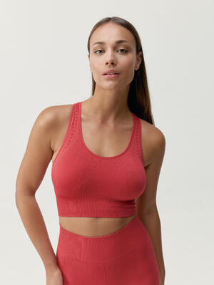 Top deportivo de mujer Zina Sujeción Media Seamless Born Living Yoga