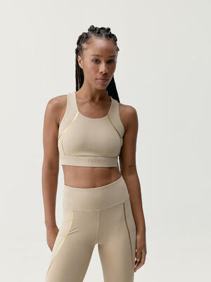 Top sportivo da donna Gold Sostegno Medio Performance