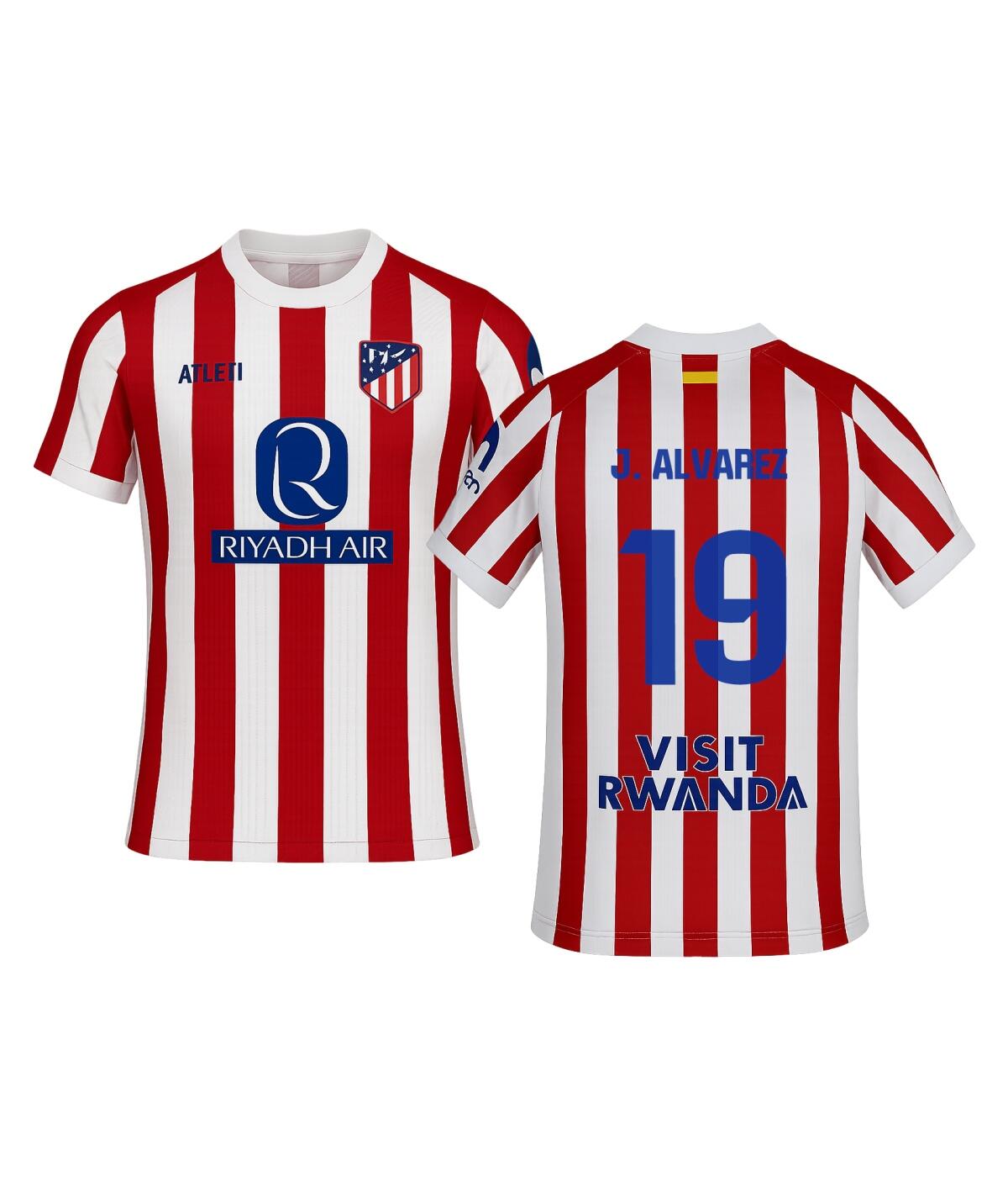 ATLETICO MADRID  Camisola Julián Álvarez Futebol Atlético Madrid Réplica Oficial 25/26 - Adulto