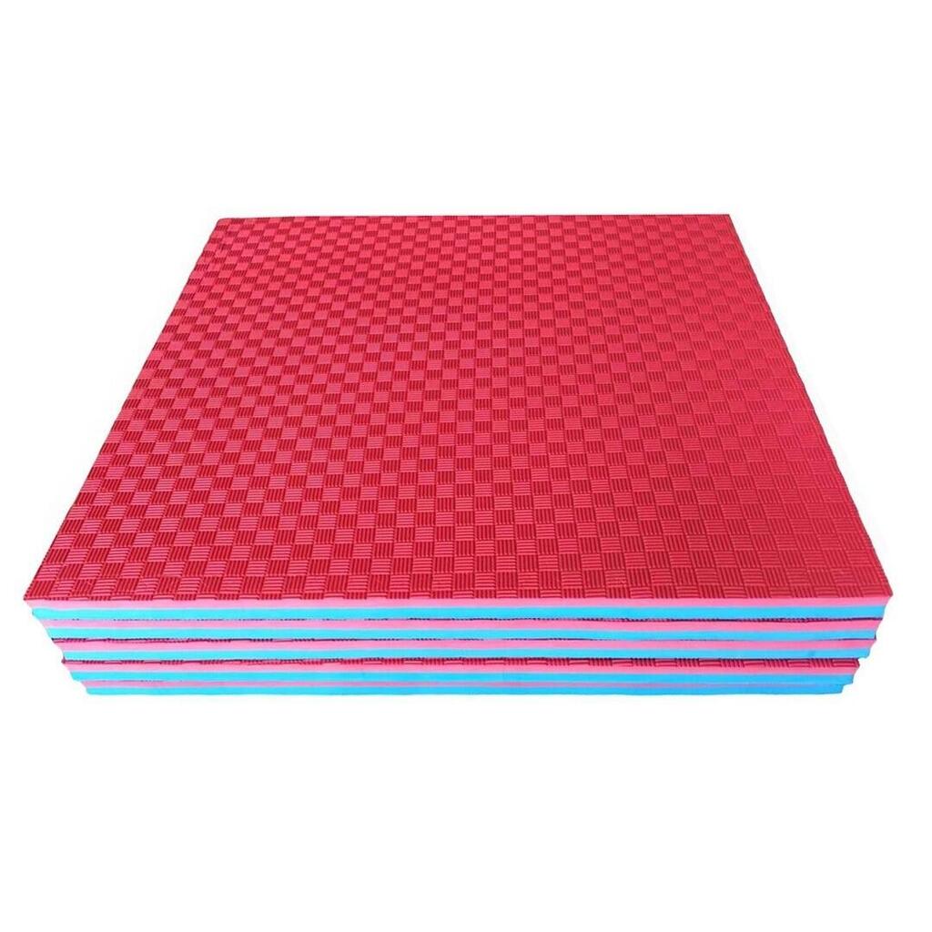 Puzzle Mat - Tatami Judo Mat - Red Blue - 5x Tile 104x104cm
