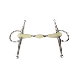 Mors aiguille pour cheval à joue pleine double joint apple flavour Horka