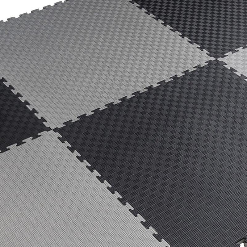 Saltea puzzle - Saltea Tatami Judo - gri negru - 5 plăci 104x104cm