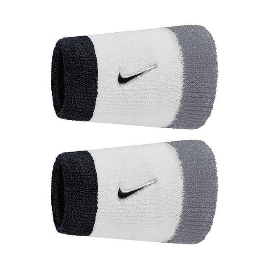Schweißband, Swoosh (2erPack) Damen und Herren Weiß/Grau/Schwarz