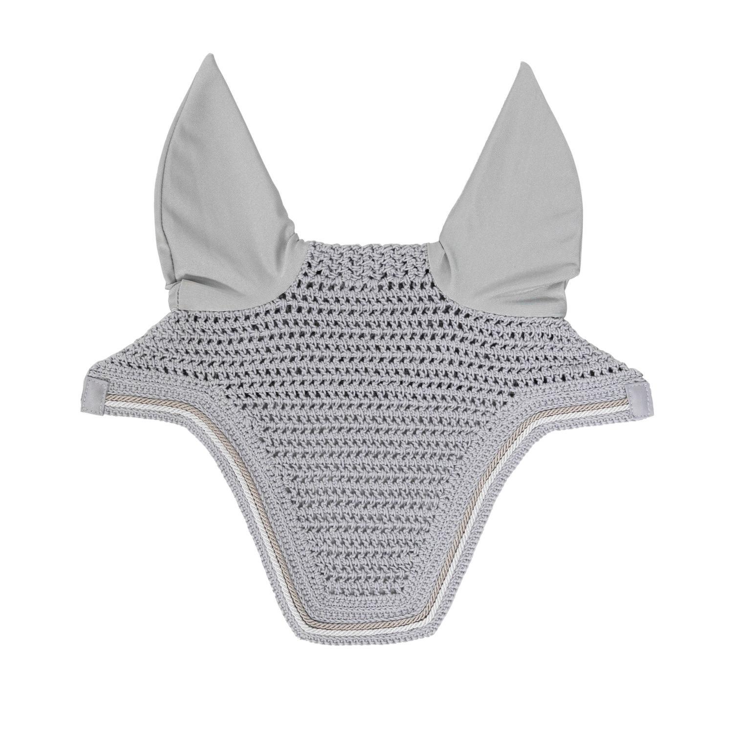 Kentucky Horsewear - Bonnet Anti-mouche Wellington Corde Diamantée Silencieuse Gris Full - Masque Anti Mouche - Gris - No Size - Decathlon