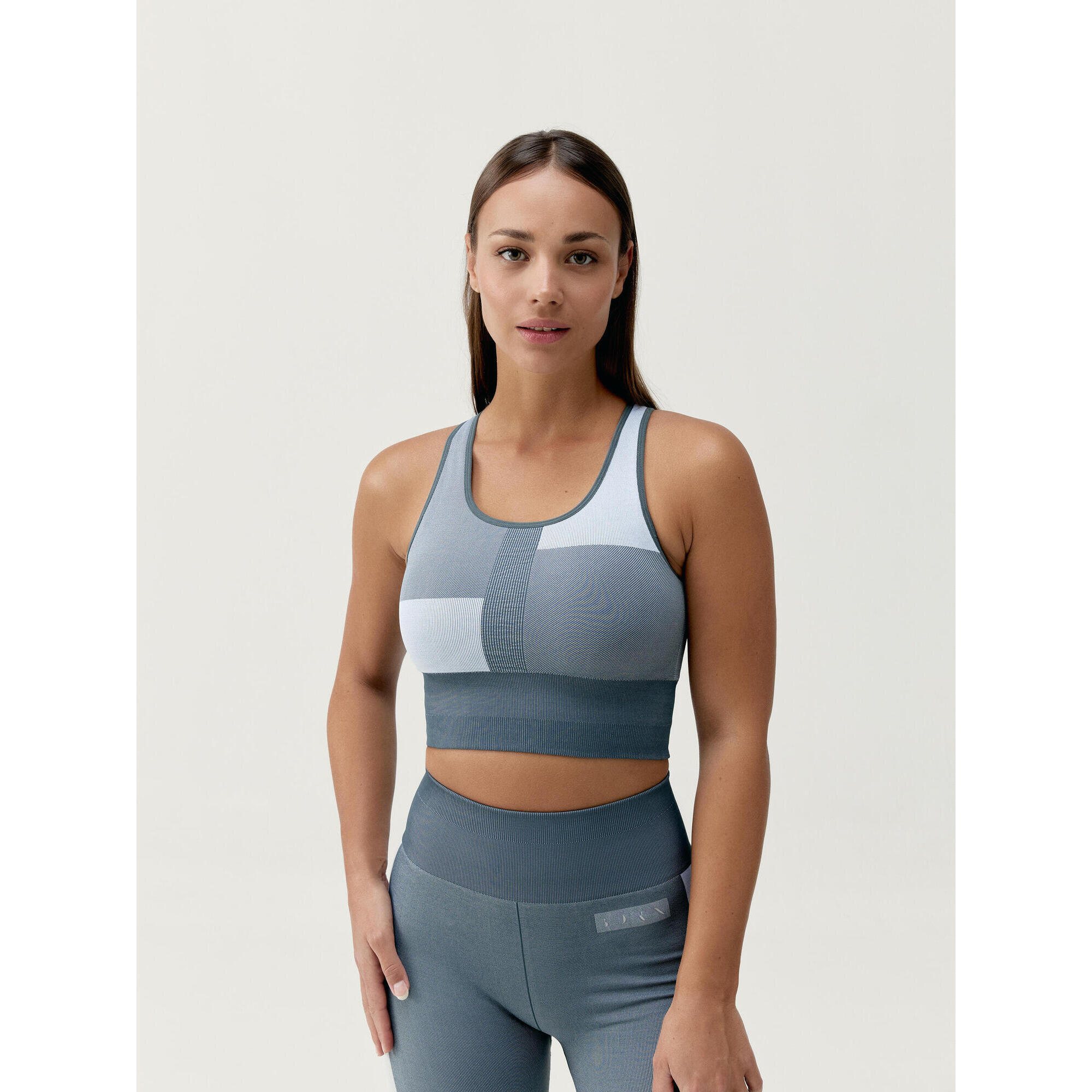 Born Living Yoga - Soutien Gorge De Sport De Sport Athena - Brassière - Bleu|gris - S - Decathlon