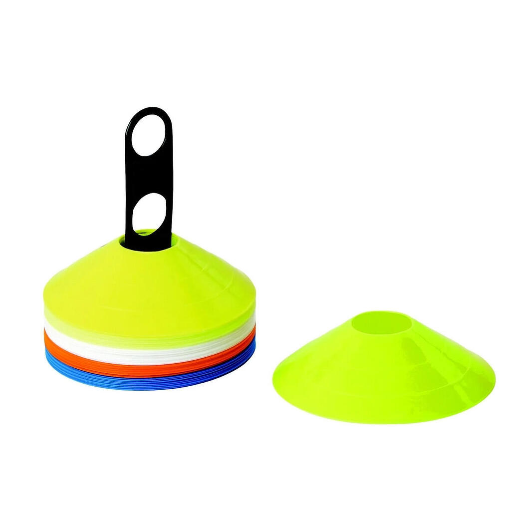 Set of 40 Multicolored Conical Training Markers