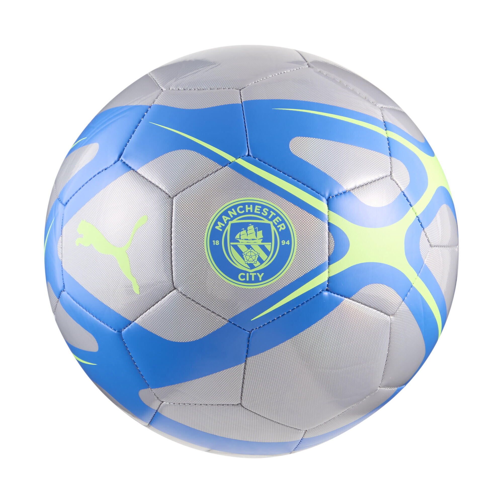 Piłka do piłki nożnej CULTURE Manchester City PUMA Hyperlink Blue Pro Green