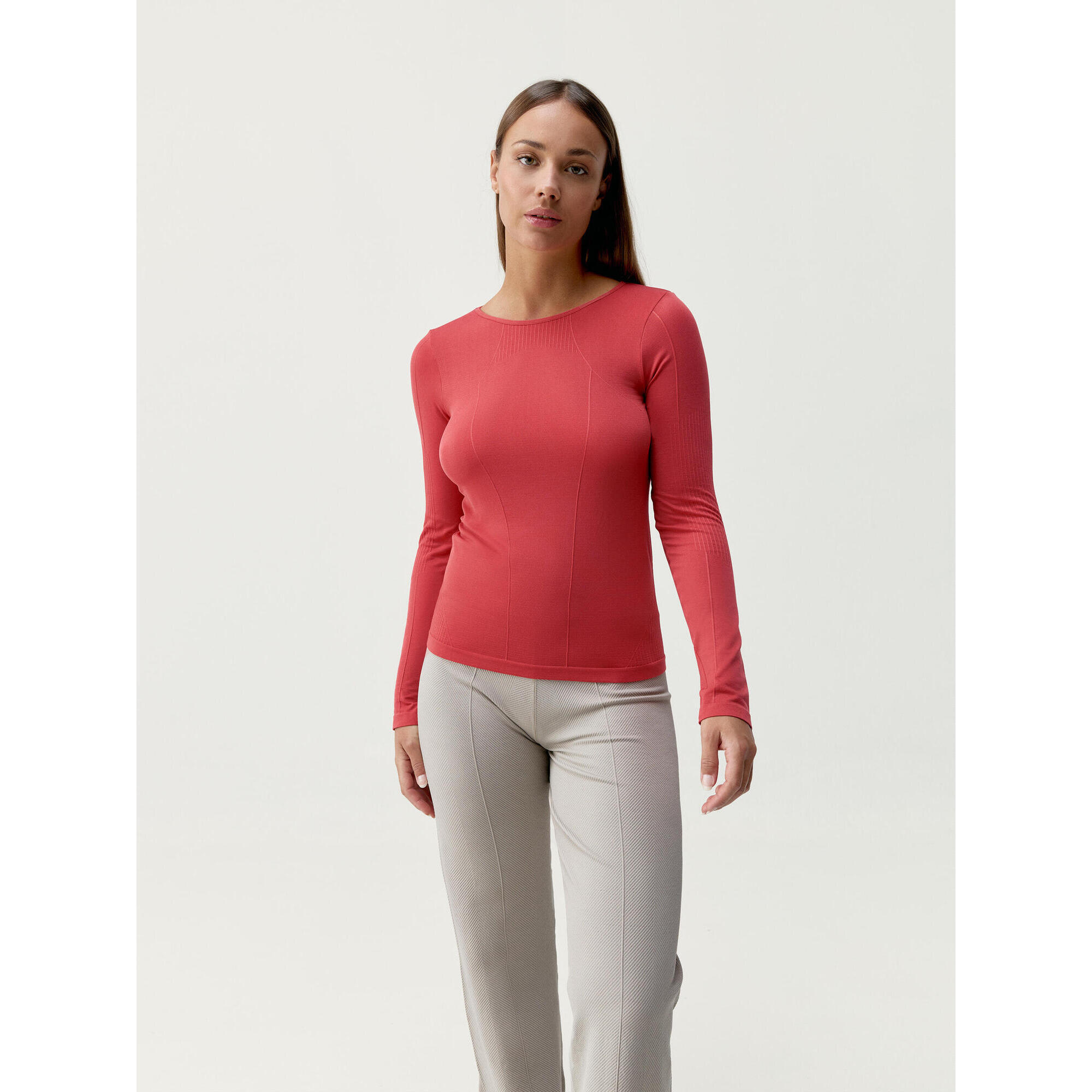 Born Living Yoga - T-shirt De Sport Pour Femmes Balasana Born Living Yoga - T-shirt Manches Courtes - Orange|rouge - Decathlon