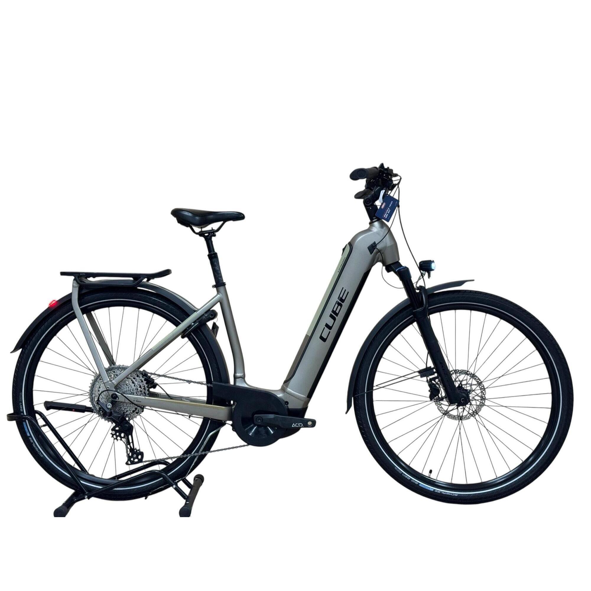 Cube - Reconditionné - Vélo Électrique Cube Kathmandu Hybrid Pro 625- Comme Neuf - Vélo Ville - Gris|noir - 50 Cm - Decathlon