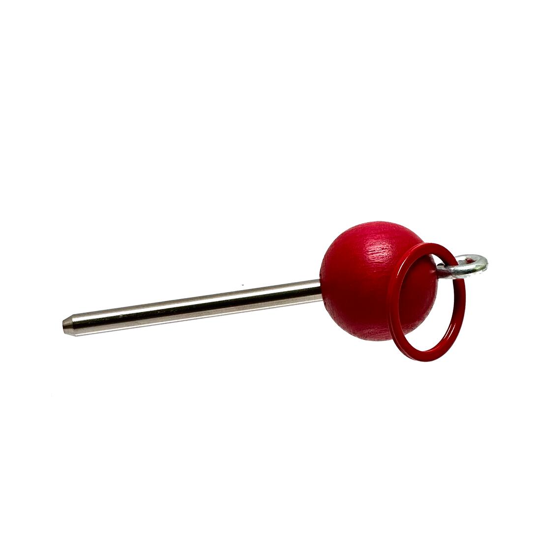 Bouleset coul. rouge framboise-1 boule aimantée-1 traceur de terrain-1 cochonnet 5/7