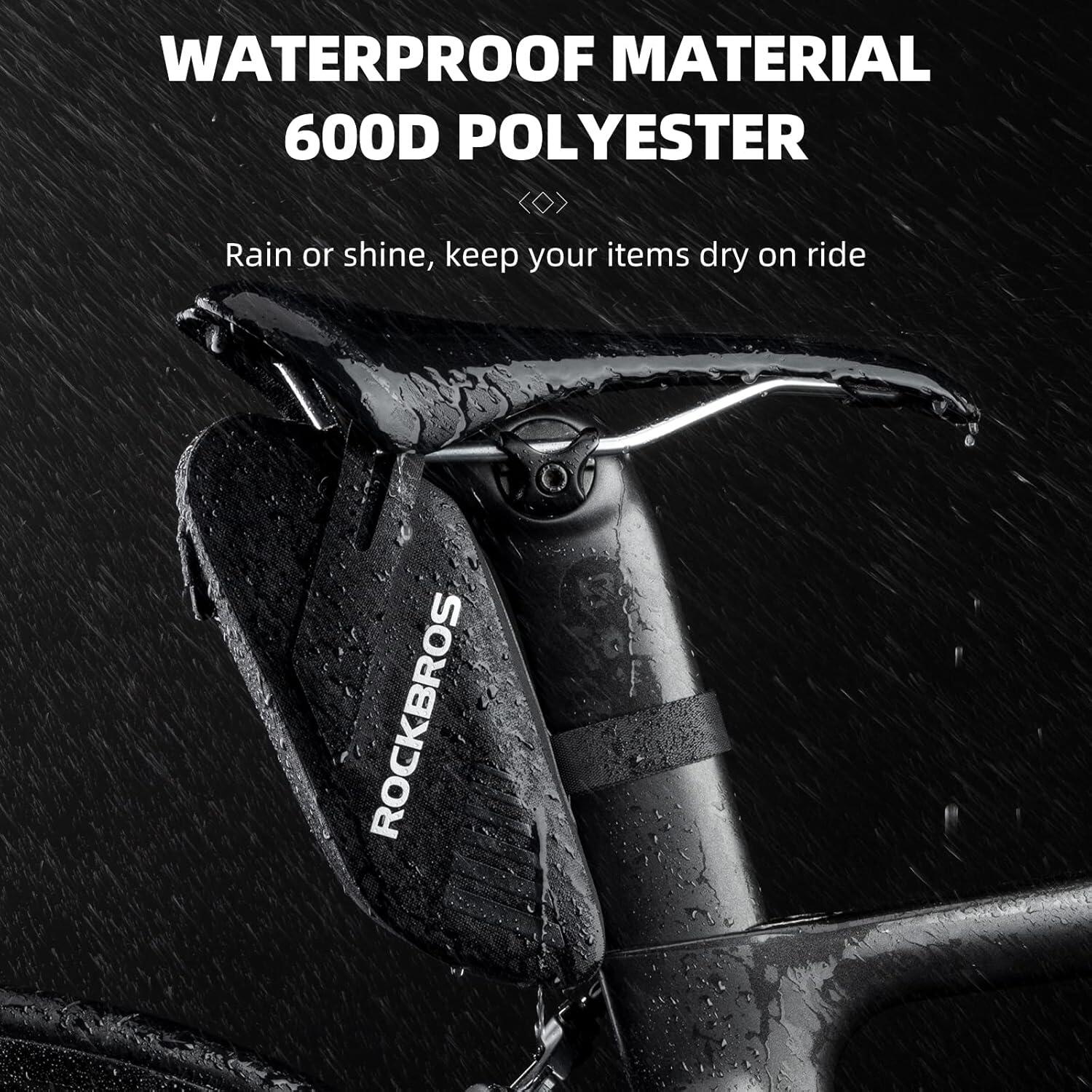 Sacoche de selle de vélo étanche et pliable 3/7