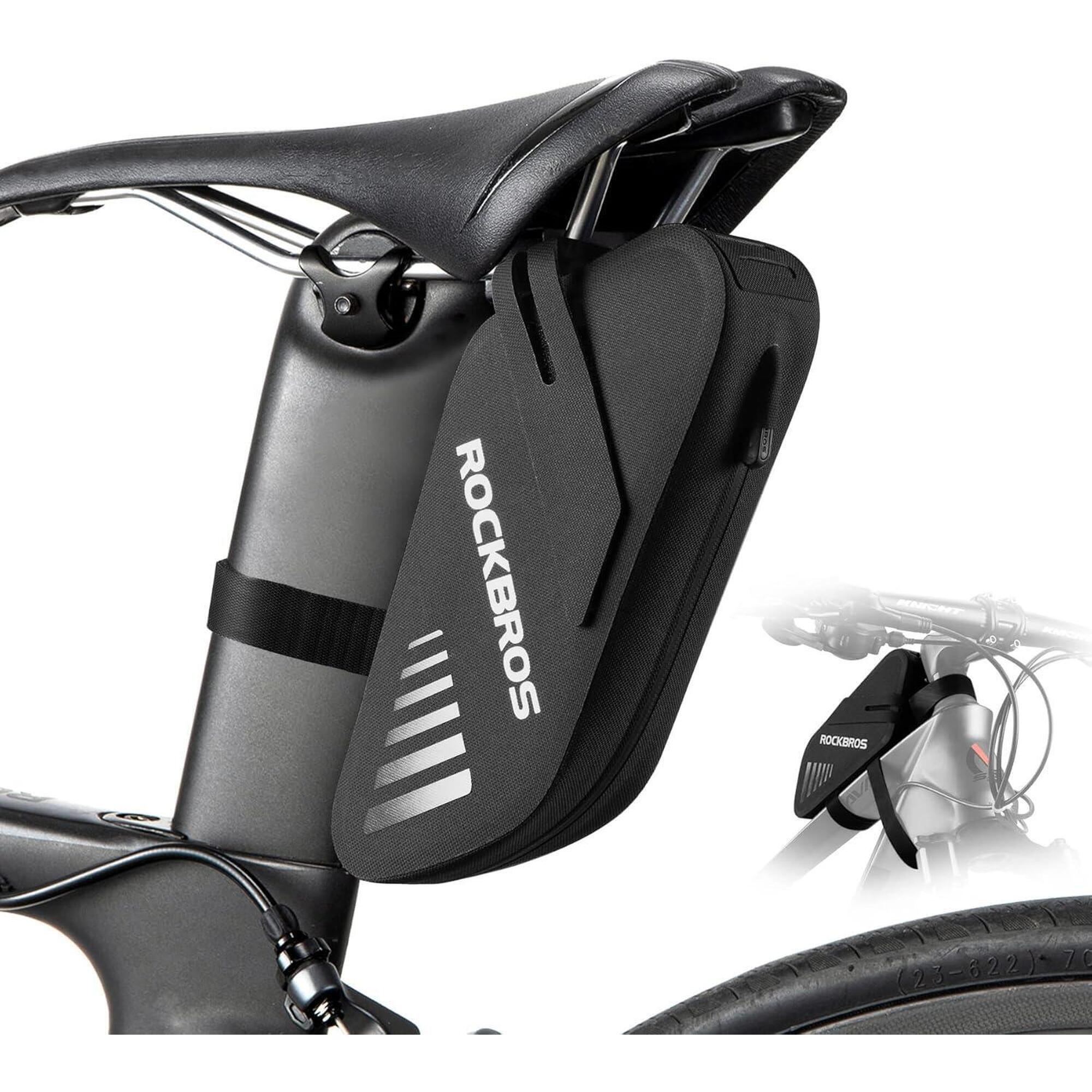 Rockbros - Sacoche De Selle De Vélo Étanche Et Pliable - Sacoche Selle Vélo - Gris|noir - Decathlon