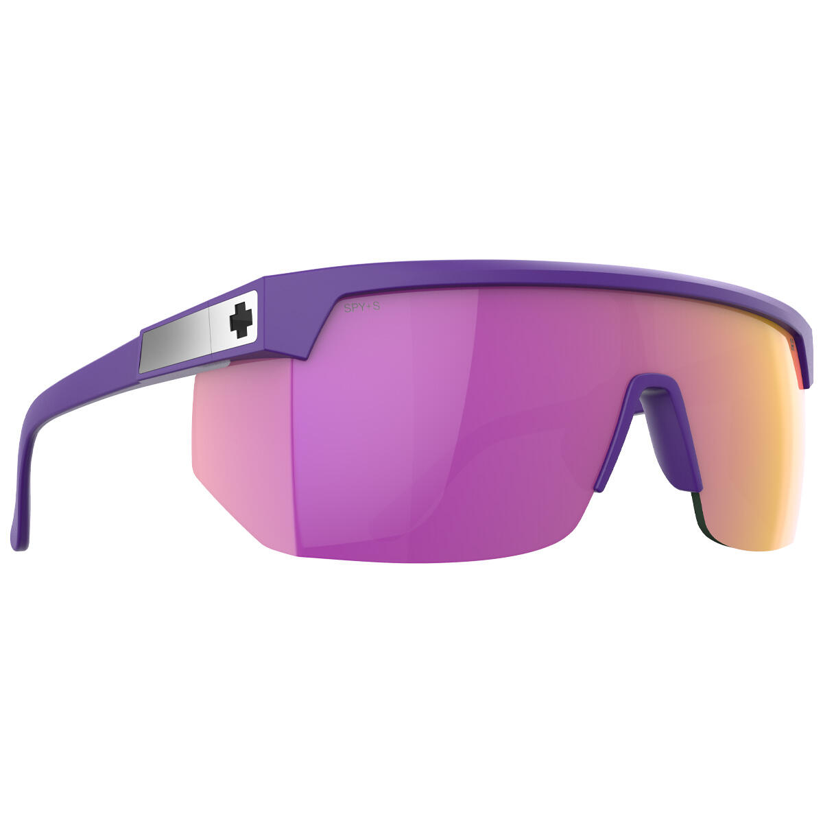 Spy - Super Flynn Ansi Matte Purple - Happy Gray Green Pink Mirror - Lunettes De Soleil - Violet - Taille Unique - Decathlon